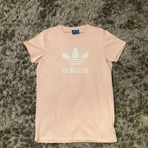 Pink Addias t shirt dress